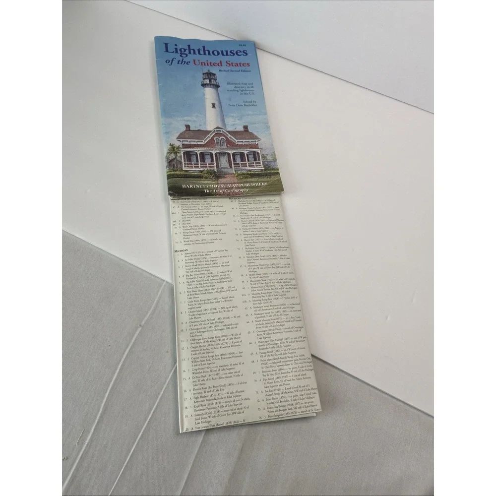 Lighthouses Of‎ The United States Map Second Edition